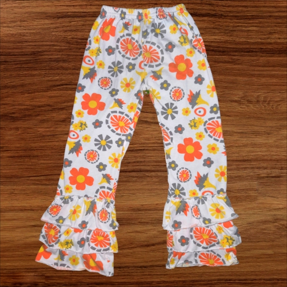 Floral Ruffle Pants for Kids